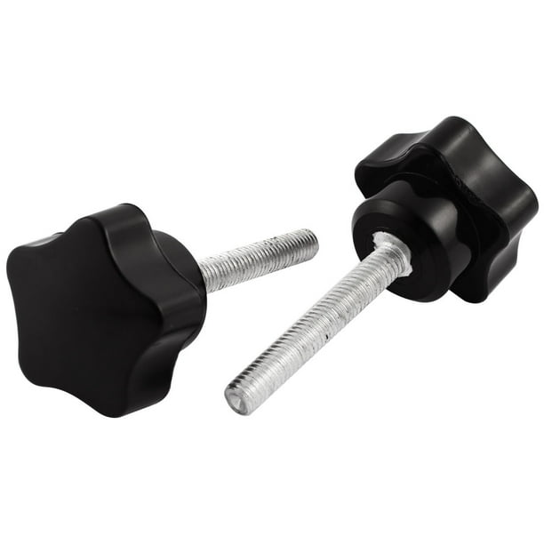 5pcs 32mm Plastic Star Head M6x10mm Male Thread Screw On Clamping Knob Grips SCRW-229103 5pcs 32mm Plastic Star Head M6x10mm Male Thread Screw On Clamping Knob Grips SCRW-229103